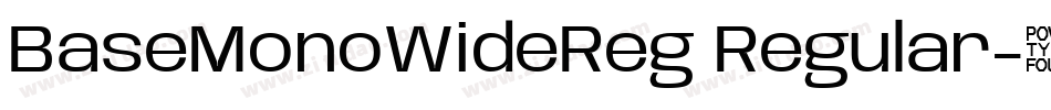 BaseMonoWideReg Regular字体转换